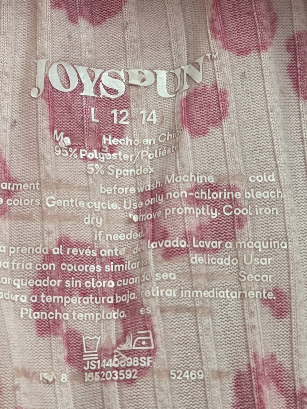 Cozy Pink Heart-Print Long-Sleeve Pajama Top - Picture 13 of 14